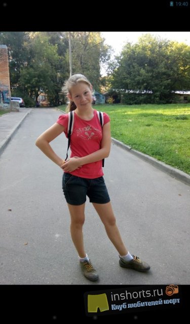Девочки в шортах из Беларуси